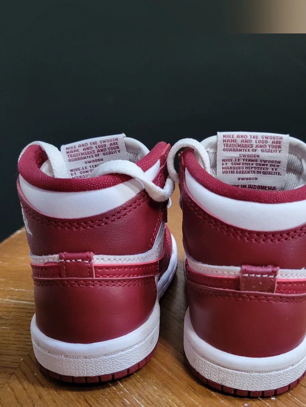 Air Jordan 1 Retro High OG Artisanal Red 5 C White FD1413 160 Toddler in Box